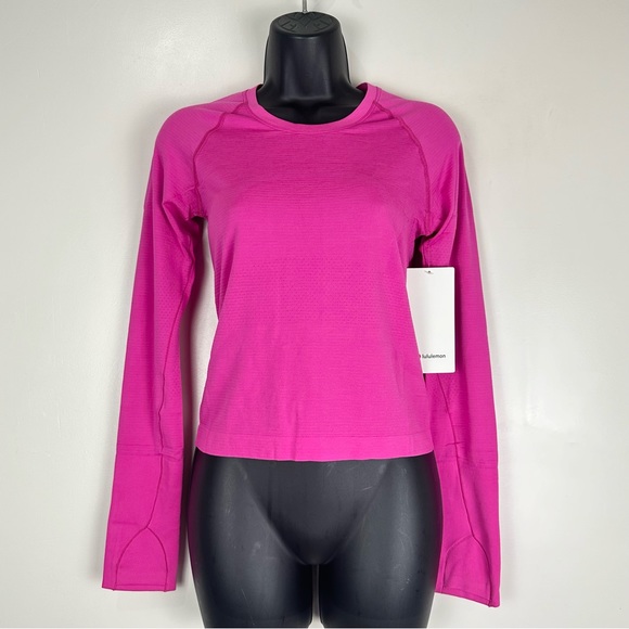lululemon athletica Tops - NWT Lululemon Sz 6 Swiftly Tech Long Sleeve 2.0 Race Length SONIC PINK Sold Out